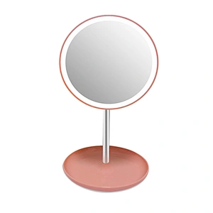 2019 Top selling Factory  Round Makeup cosmetic Mirror desktop for Bedroom or Bathroom With Stand Standing Decorative Mirror