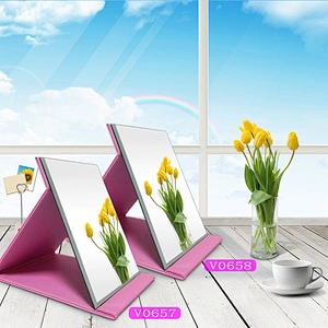 Professional cosmetic makeup mirror for bathroom portable table makeup stand mirror