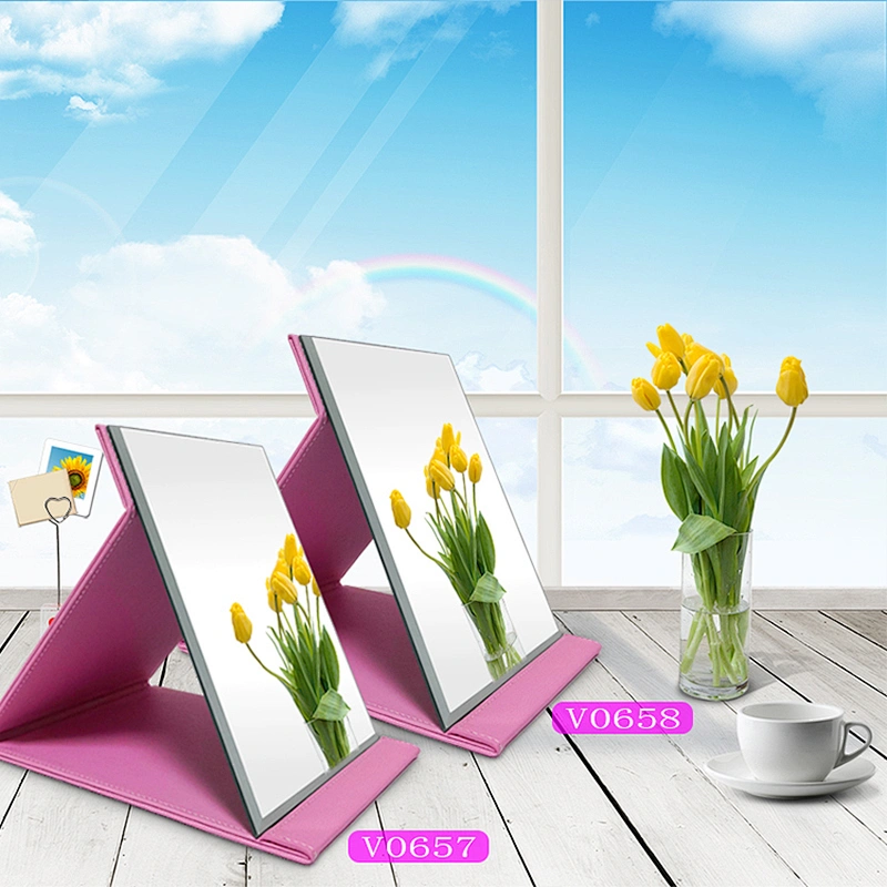 Professional cosmetic makeup mirror for bathroom portable table makeup stand mirror