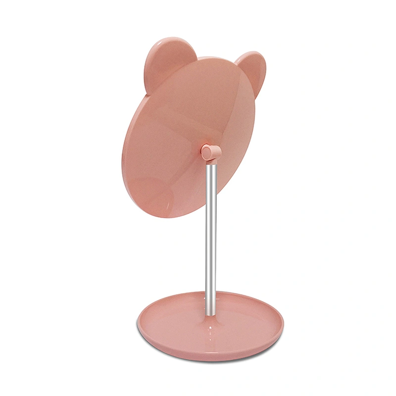 Custom cosmetic make up vanity mirror with 360 degree swivel/stand mirror for make-up