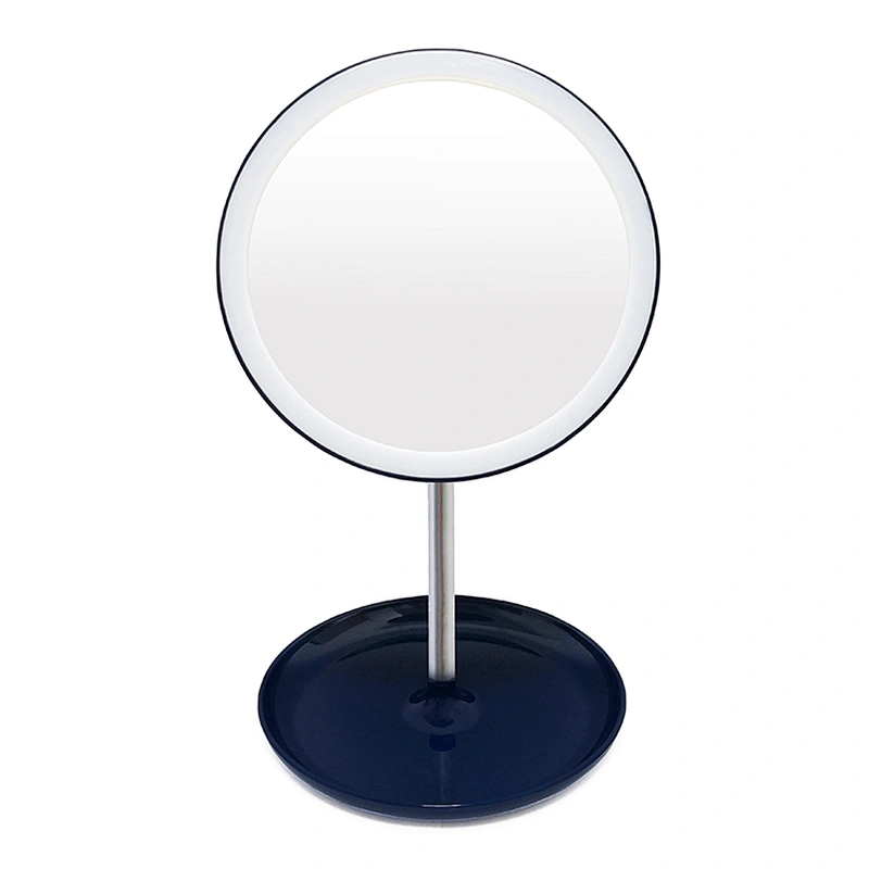 Factory round makeup cosmetic mirror for bedroom beauty standing make up mirror