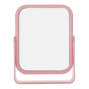 Double Sided Make Up Mirror Stand and 360 Degrees Rotation Cosmetic Mirror