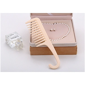 Plastic Hair Comb with Hook Shower Use Wide Teeth Hair Comb