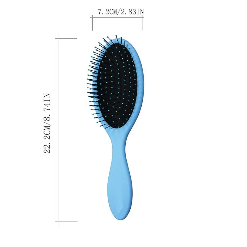 Oem Logo Plastic Round Hair Brush Nylon Pins Elegant Hair Brush