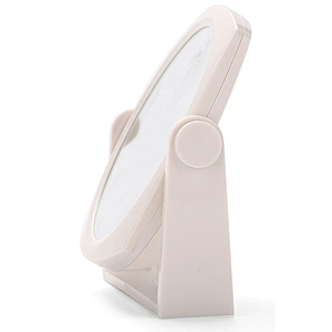 2019 Top selling Factory Round Tabletop Vanity Makeup Cosmetic desktop Mirror With Stand Standing Decorative Mirror With Withe