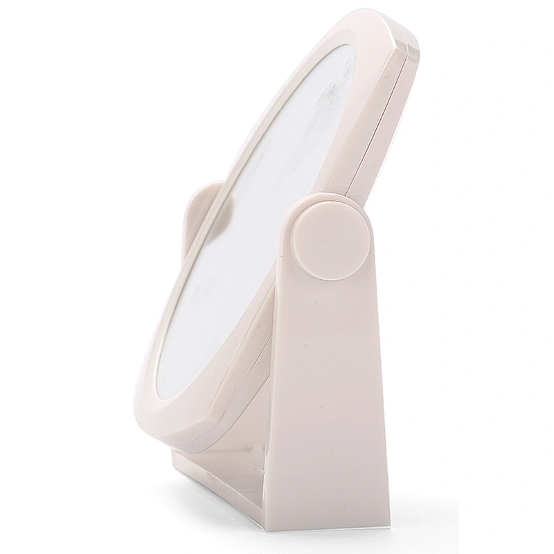 2019 Top selling Factory Round Tabletop Vanity Makeup Cosmetic desktop Mirror With Stand Standing Decorative Mirror With Withe