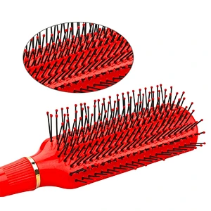Wet and Dry Hairbrush Nylon Pins Plastic Vent Hair Brush