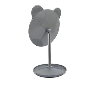 2019 Top selling Factory Round Tabletop Vanity Makeup Cosmetic desktop Mirror With Stand Standing Decorative Mirror With Gray