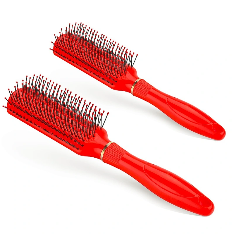 Wet and Dry Hairbrush Nylon Pins Plastic Vent Hair Brush