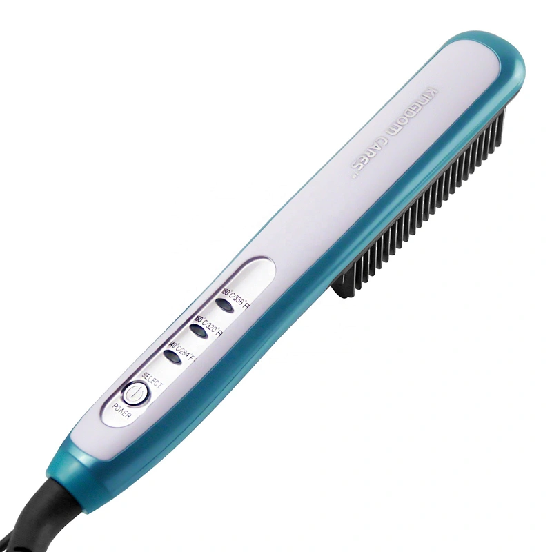 Professional Plate Flat Iron Fast Heating-up Electric Hair Straightener Brush Comb