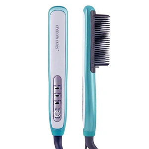 Professional Plate Flat Iron Fast Heating-up Electric Hair Straightener Brush Comb