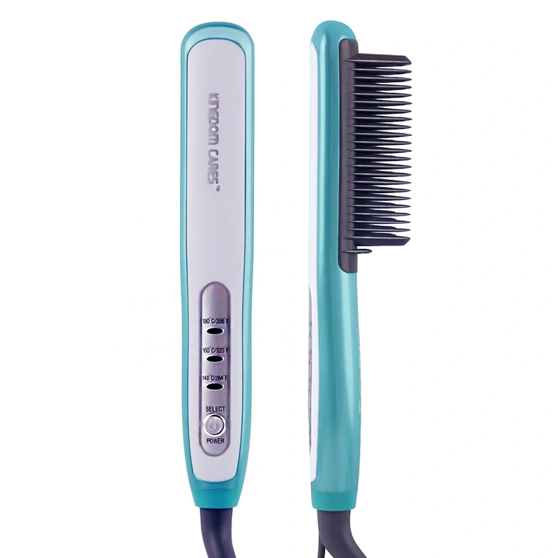 Professional Plate Flat Iron Fast Heating-up Electric Hair Straightener Brush Comb