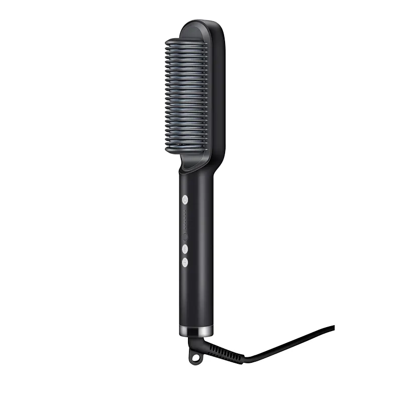 Hair Straightener Brush Rifny Heated Hair Straightening Comb with Anti Scald Auto Temperature Lock