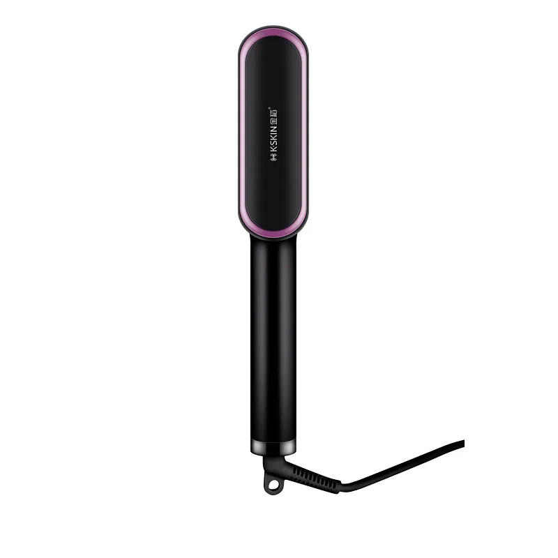Hair Straightener Brush Rifny Heated Hair Straightening Comb with Anti Scald Auto Temperature Lock