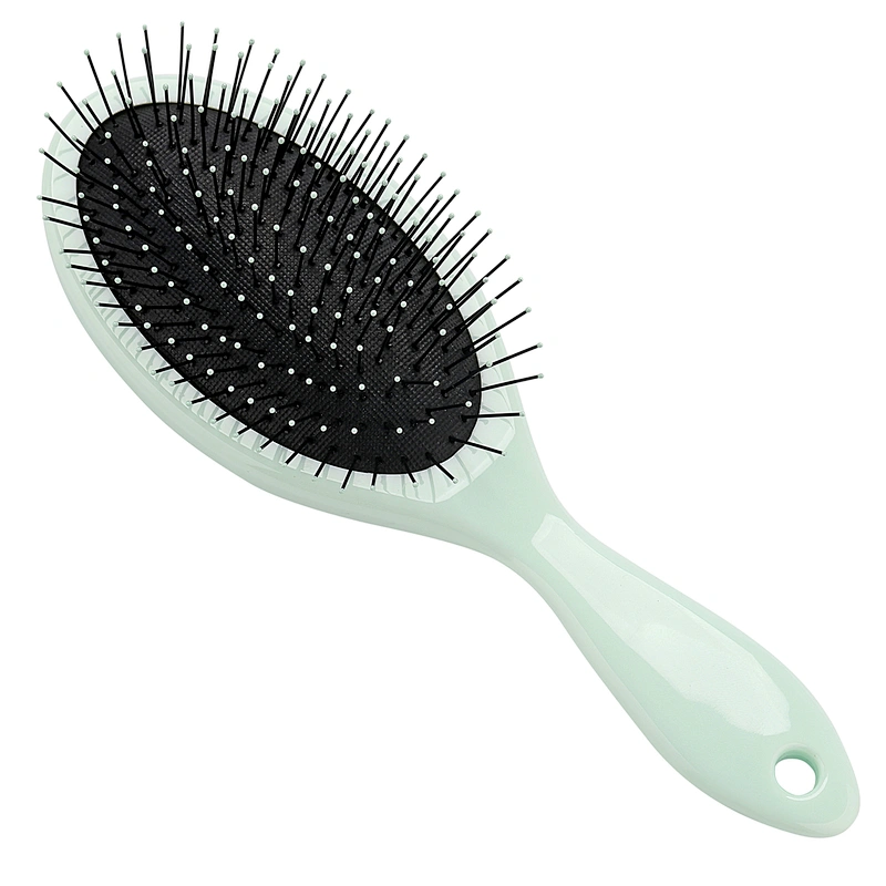 Hot sale colorful hair care brush massager soft cushion nylon bristles wet hair brush