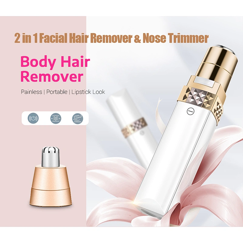 Facial Hair Remover for Women,Ladies Electric Face Shaver for Painless Hair Removal with Built-in LED Light,Remove Chin & Upper Lip Hair, Portable Eyebrow Hair Removal Eyebrow Razor