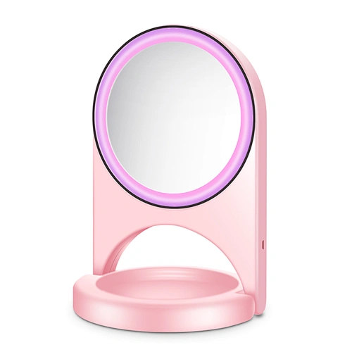 Wholesale Large Cosmetic Makeup Mirror Portable Make Up Mirrors Desktop Mirror with LED light