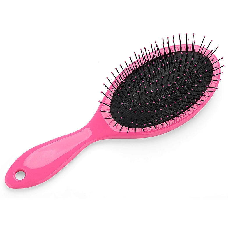 Hot sale colorful hair care brush massager soft cushion nylon bristles wet hair brush