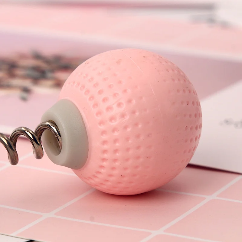 Manufacturer High Quality Wooden Handle Spring Golf Silicone Massage Ball Household TPR Massage Hammer