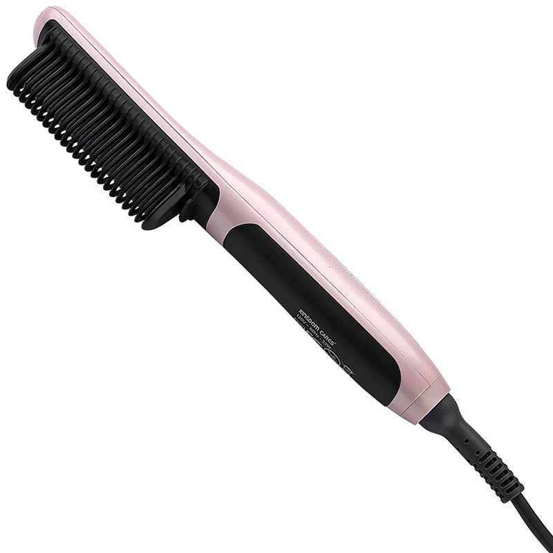 Hair Straightening Brush Hair Straightener Fast PTC Ceramic Heating Straightening Irons Brush Anti Scald,360°Rotate Cord Portable Frizz-Free Hair Care Silky Straight Heated Comb,Travel and Salon