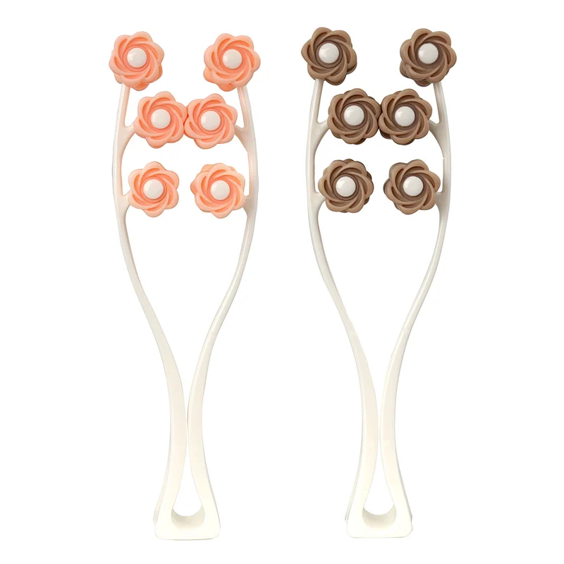 Manufacturer High Quality 6 Plum Blossom Shaped Roller Comfortable Rolling Facial Massager