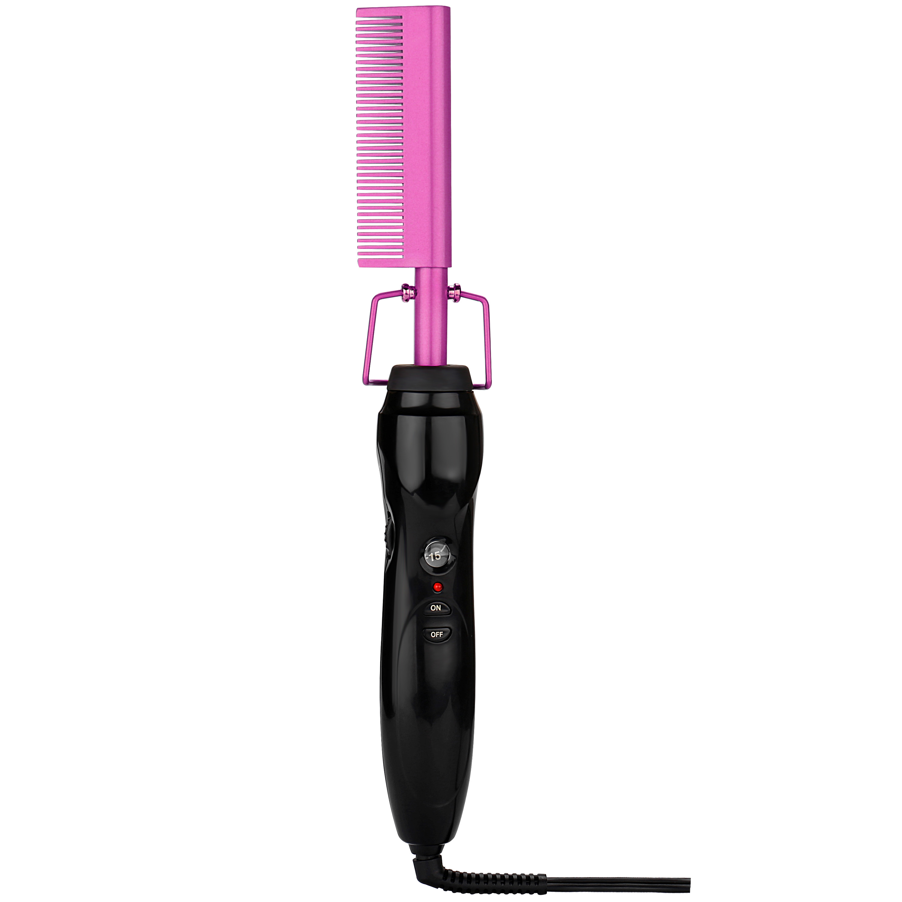Edunicysh Hot Comb Hair Straightener - Electric Straightening Comb for African American Hair and Wigs - Technology Hair Straightener for Wet and Dry Hair - Quick Heated Comb for Men Long Beard