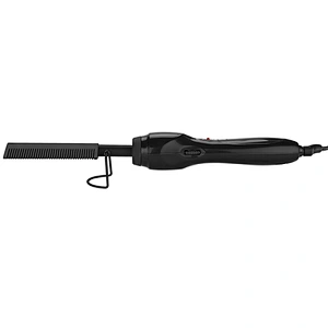 Erokicysh Electric Hot Straightening Heat Pressing Comb Ceramic Curling Flat Iron Curler Designed Hair Straightener for Natural Black ,Anti-Scald Beard Straightener Press Comb