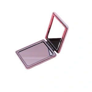 Erokicysh Magnifying Travel Makeup Mirror Round Square Rectangle Shape Lemon Pattern Mini Folding Pocket Mirror