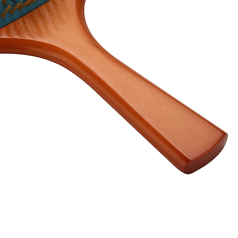 Customized Logo Scalp Massage Wooden Air Cushion Hair Brushes Wood Paddle Brush