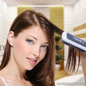 Hair Straightener Brush - Hair Straightening Iron with Built-in Comb, 6 Heat Levels for Frizz-Free Silky Hair, 30s Fast Heating & Anti-Scald,Perfect for Professional Salon at Home