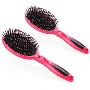 Wholesale High Quality Hair Comb Massager Anti-static Detangling Plastic Hair Brush