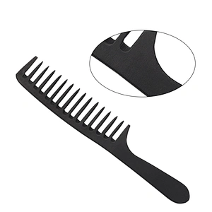 Erokicysh Hairdressing Comb Plastic Large Manufacturing Customized Comfortable Plastic Wide Tooth Plastic Hair Comb With Logo