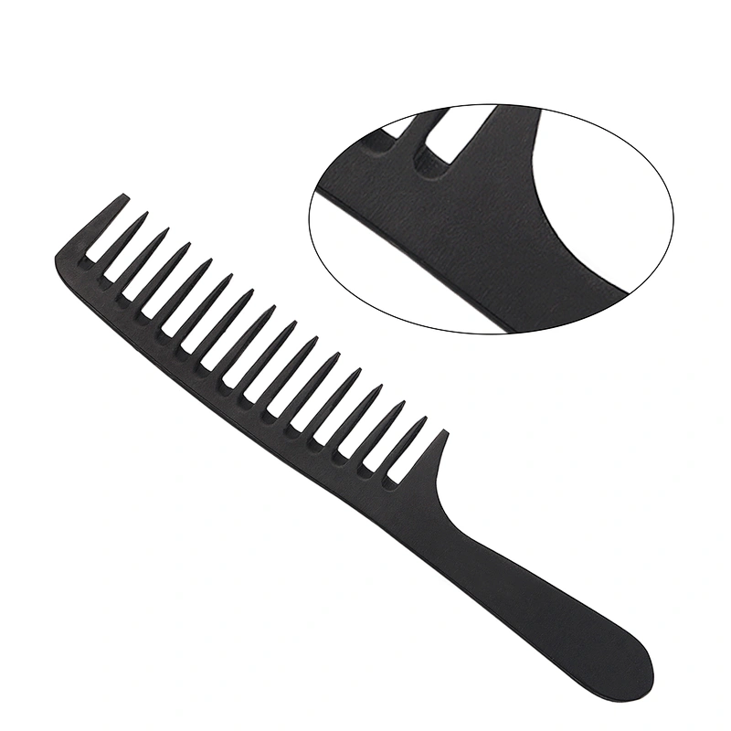 Erokicysh Hairdressing Comb Plastic Large Manufacturing Customized Comfortable Plastic Wide Tooth Plastic Hair Comb With Logo
