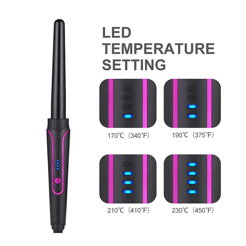 Hair Curling Iron Interchangeable Hair Curler 6 in 1 Curling Wand Set