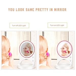 Promotional cosmetic mirror led make up with Light