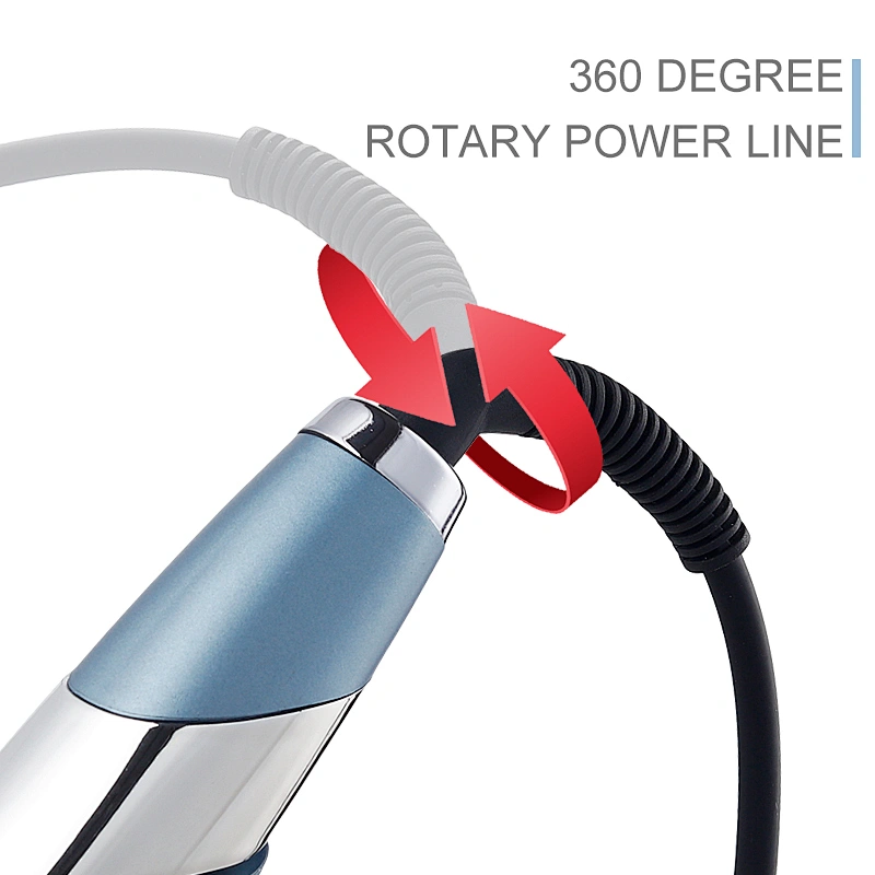 Edunicysh 360 Degree Rotary Power Cord Professional 2 in 1 PTC Heating Panel Hair Straightener with Digital LCD Display