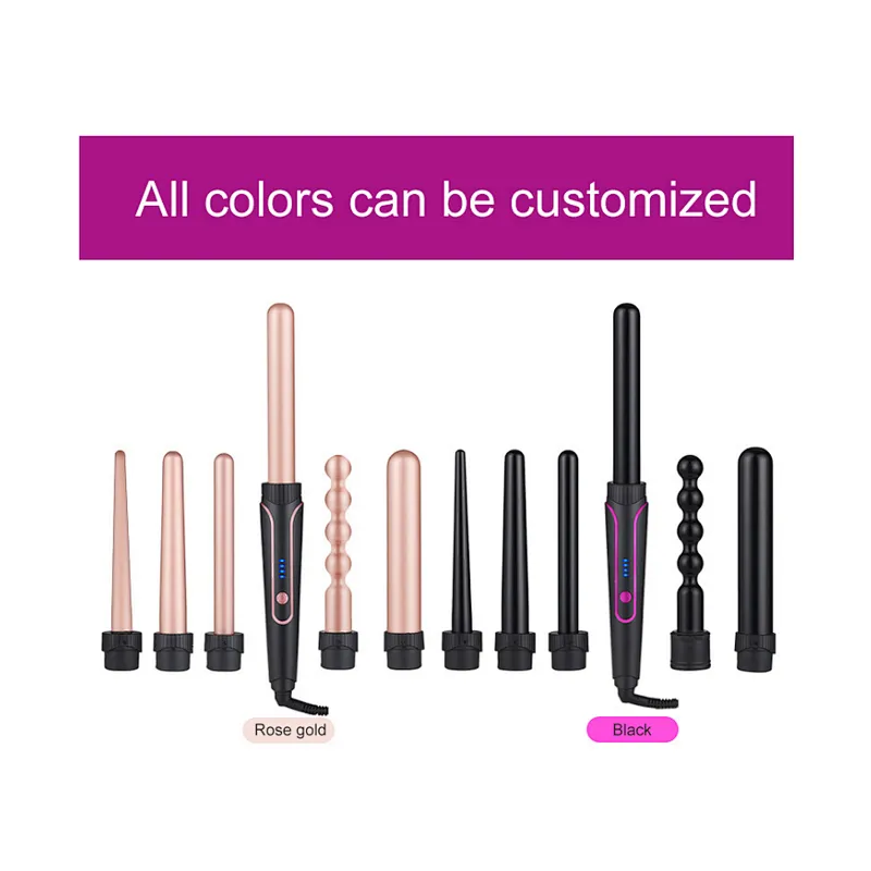 Hair Curling Iron Interchangeable Hair Curler 6 in 1 Curling Wand Set