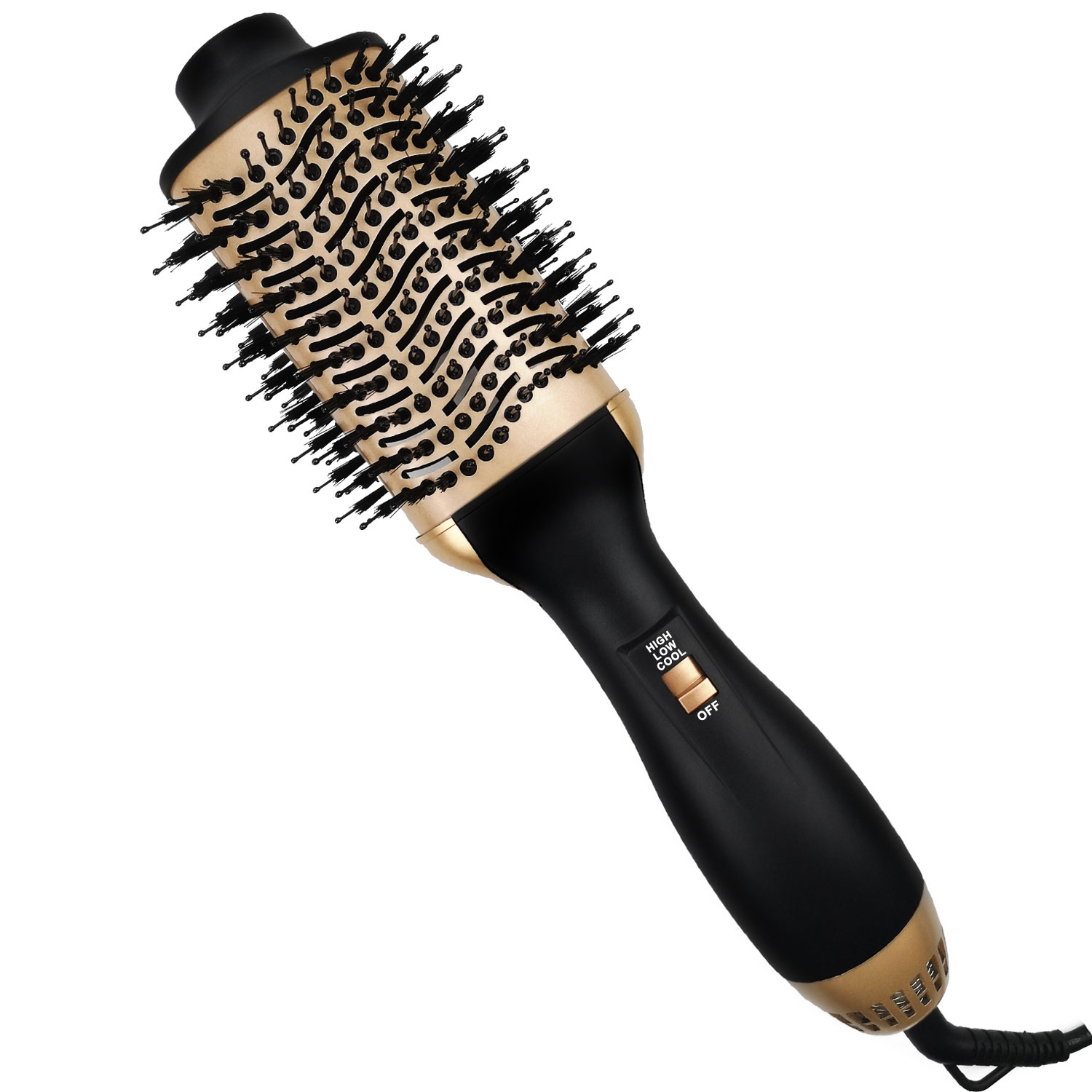 Erokicysh 2020 New Upgraded 4 in 1 Hair Straightener 3 Heat Settings Ceramic Coating Anti Scald Hot Air Brush
