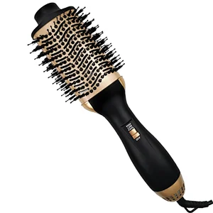 Erokicysh 2020 New Upgraded 4 in 1 Hair Straightener 3 Heat Settings Ceramic Coating Anti Scald Hot Air Brush