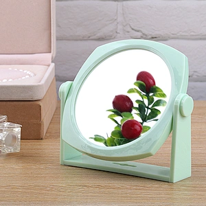 Hand Held Makeup Mirror Double Sides Handheld Mirrors Folding Table Mirrors Standing Make up Mirror Magnifying Miroir for Travel