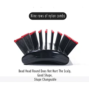 Customized Handle Natural Massage Scalp Handle Wood Cushion Paddle Wholesale Air Cushion Women Plastic Scalp Massage Hair Brush