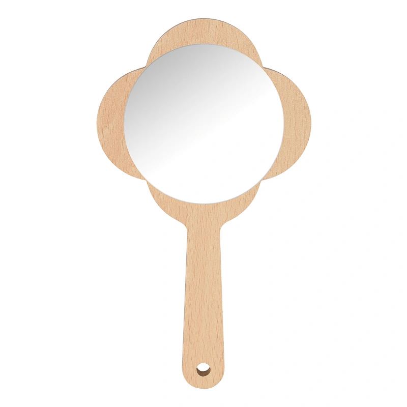 Wholesale Sample Handheld round Mini Custom Travel Make Up Logo Plastic Pocket Customize Vanity Mirror