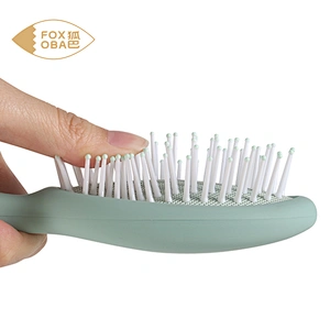 Customized Handle Natural Massage Scalp Handle Wood Cushion Paddle Wholesale Air Cushion Women Plastic Scalp Massage Hair Brush