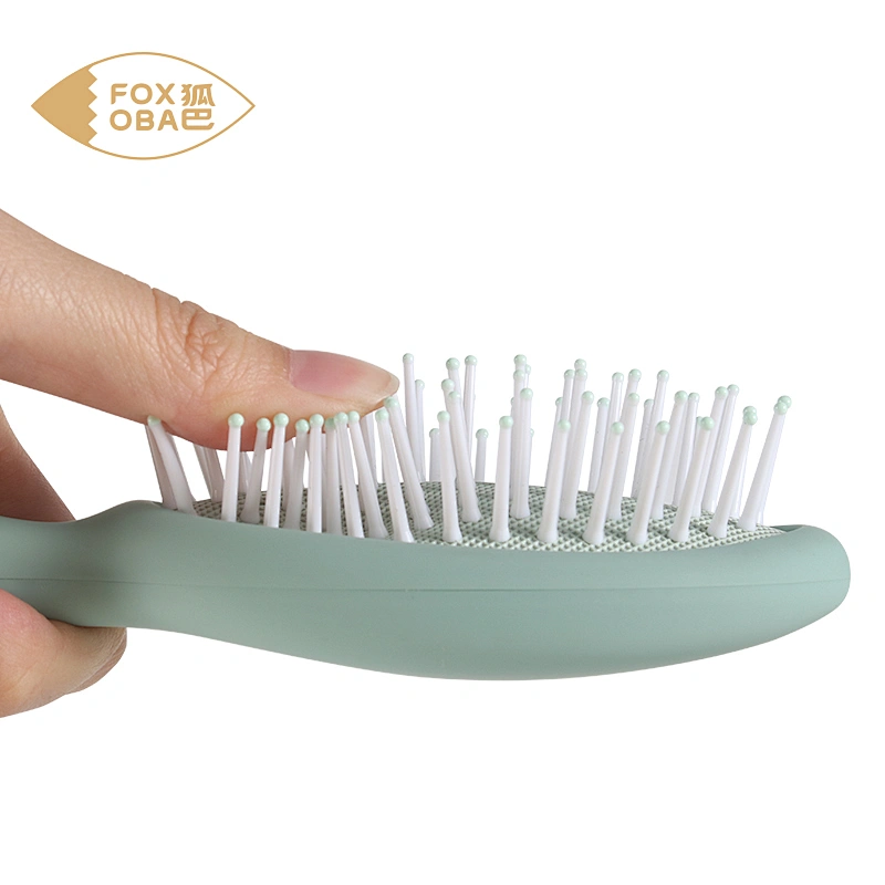 Customized Handle Natural Massage Scalp Handle Wood Cushion Paddle Wholesale Air Cushion Women Plastic Scalp Massage Hair Brush