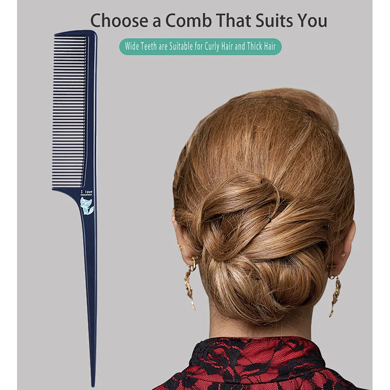 Private label long handle natural wide tooth wooden hair comb Anti-static Hair Comb With Large Wide Tooth Combs for hot sale