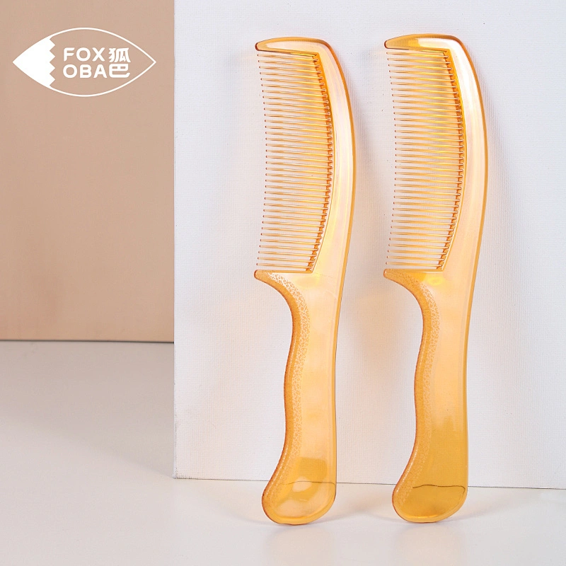New Product Fashion Plastic Glitter Hair Combs Private Label Parting Comb Brush Paddle Hair Comb Care Hand Grip Brush For Barber