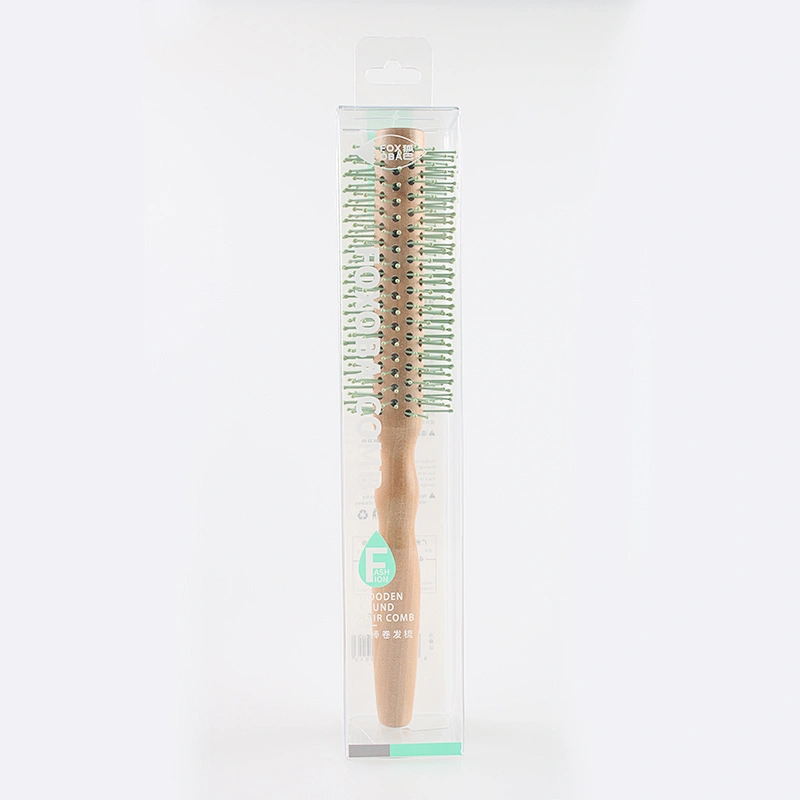 Wholesale Wood Comb Straight hair cylinder blow and roll Anti-Static Styling Daily Beauty Curling Brush for Blow Drying, Styling