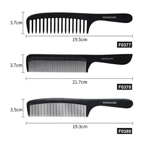 Private label long handle natural wide tooth wooden hair comb Anti-static Hair Comb With Large Wide Tooth Combs for hot sale