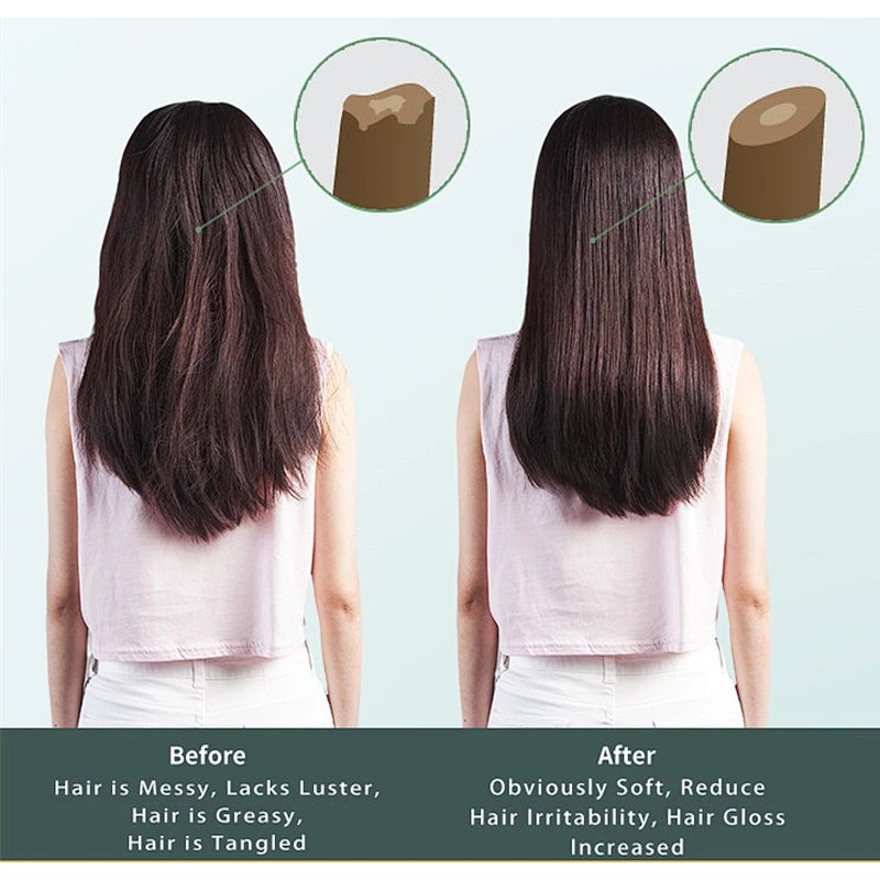 Good quality wooden hair bamboo brush comb set portable hair brush comb massager set for women