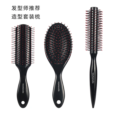 Customized Handle Natural Massage Scalp Handle Wood Cushion Paddle Wholesale Air Cushion Women Plastic Scalp Massage Hair Brush